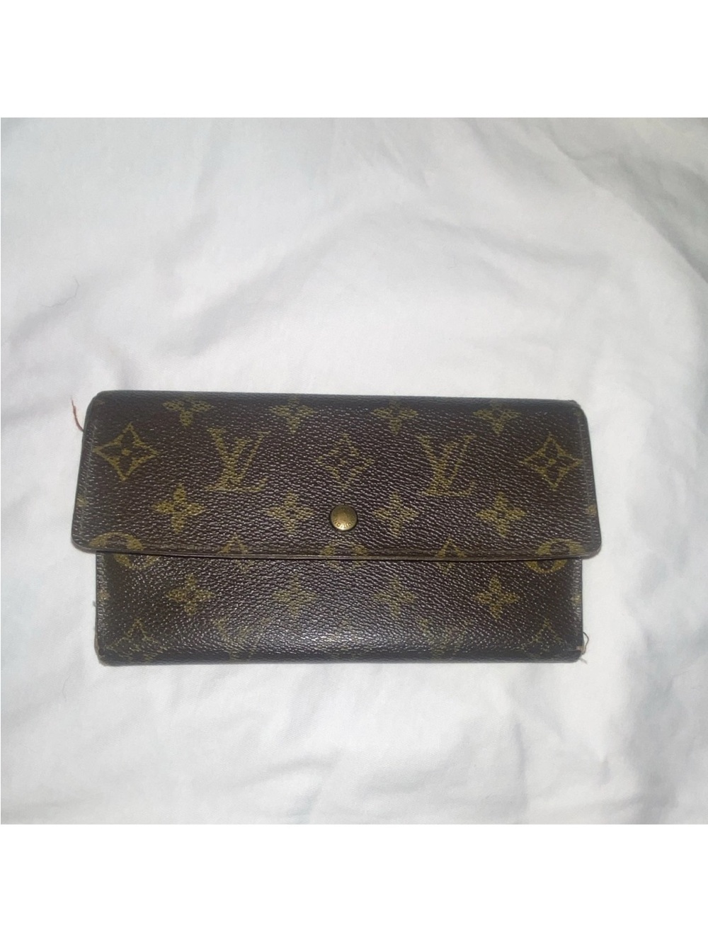 Louis Vuitton Monogram Canvas Trifold Wallet in Brown